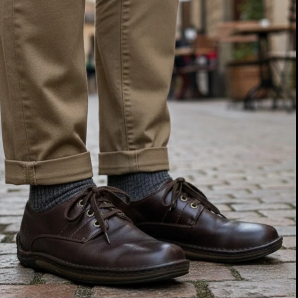 Dr Martens Felix Casual Lace Up Shoe Mens 10 Brown Leather Oxford AW004 academia